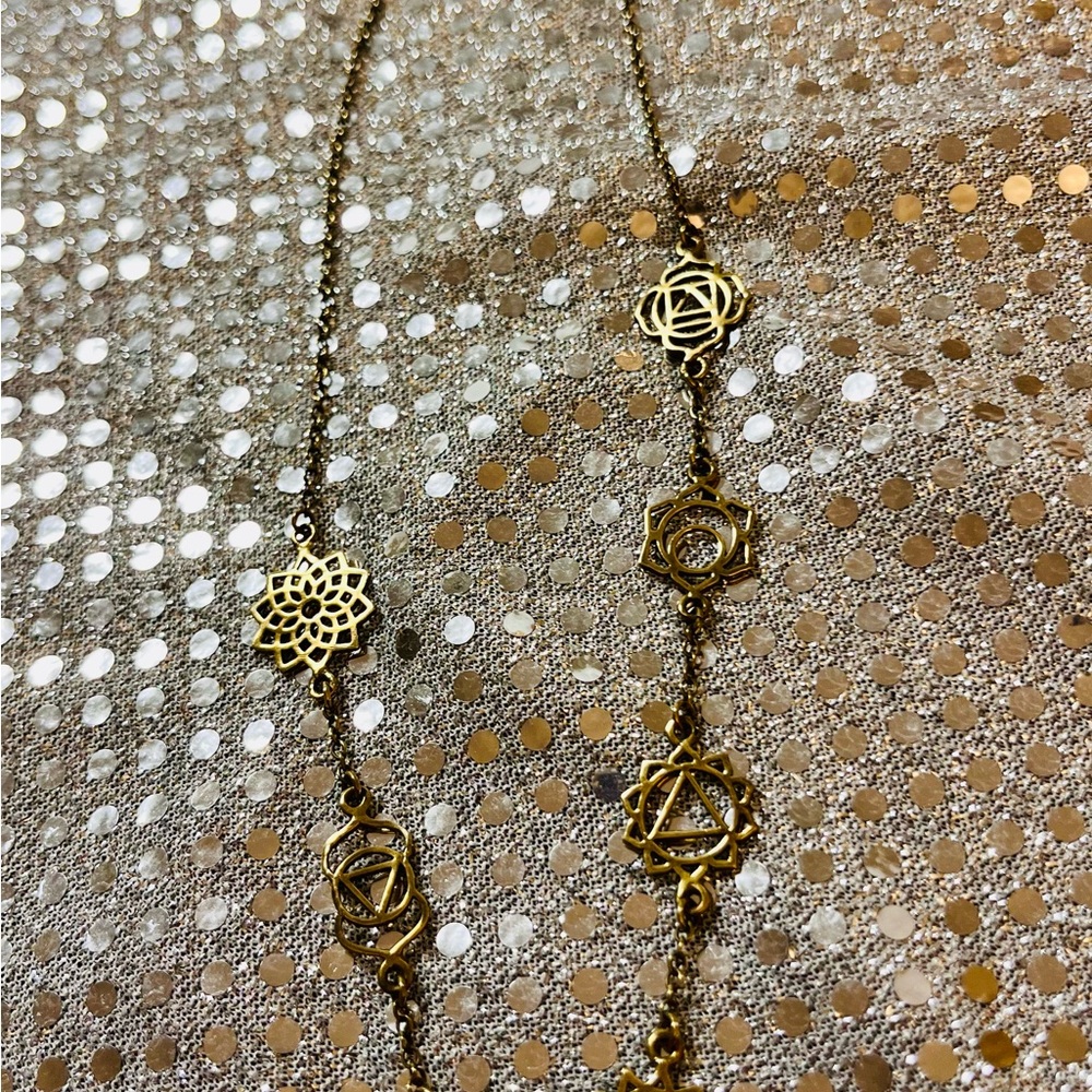 Brass Chakra Necklace